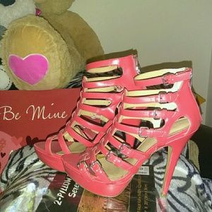 Hot Peach heels